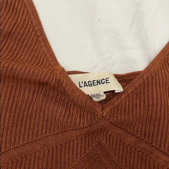 L'AGENCE Rust Knit Camisole - Picture 2 of 3